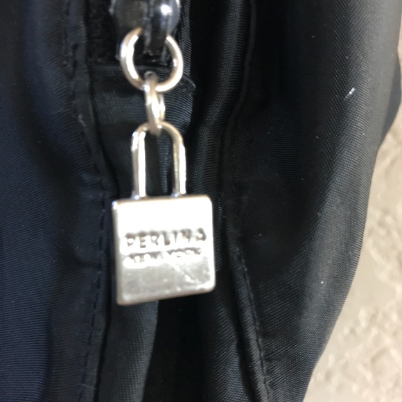Vintage Perlina nylon black mini packback main image 4